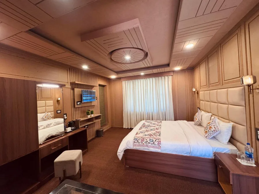Premium Room at Hotel Seven Pahalgam seen from the door